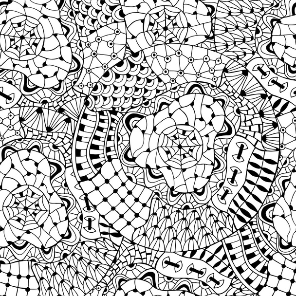 Zentangle abstract seamless pattern. - Vektor, obrázek