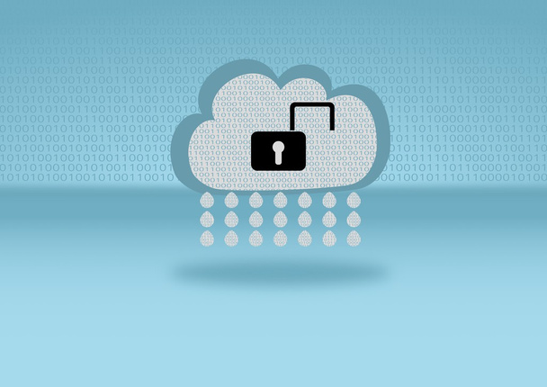 Big data cloud computing security breach - Photo, Image
