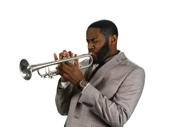 Musicien professionnel de trompette
. - Photo, image