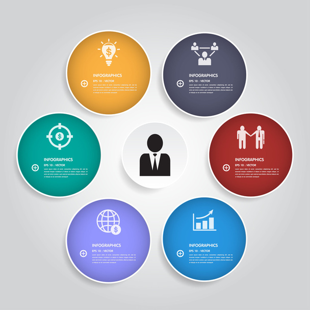 Modern business Design template / can be used for infographics / - Vetor, Imagem