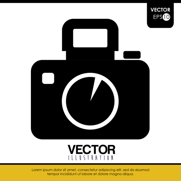 Camera icon design - Vektori, kuva