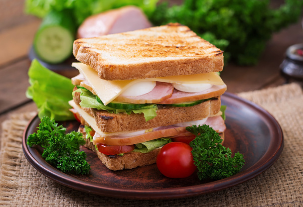 Tasty club sandwiches - Photo, Image