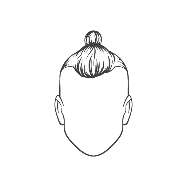 Taglio di capelli. Illustrazione vettoriale disegnata a mano. Mans taglio di capelli
 - Vettoriali, immagini
