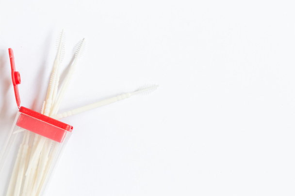 Oral Device : Toothpick on white paper background - Photo, Image