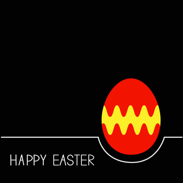 Colored Happy Easter egg - Vector, imagen