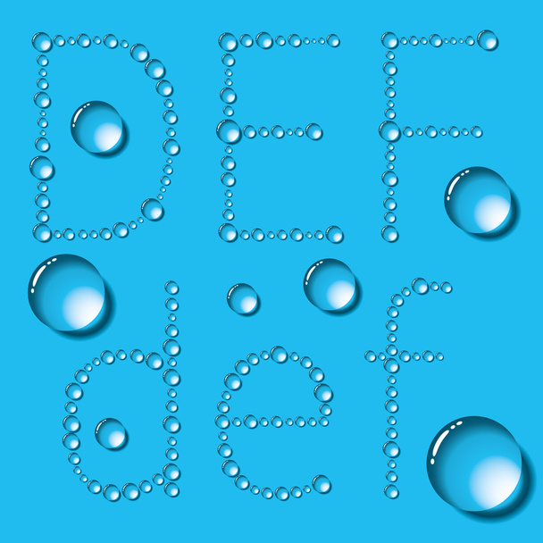 Gotas de agua Cartas
 - Vector, Imagen