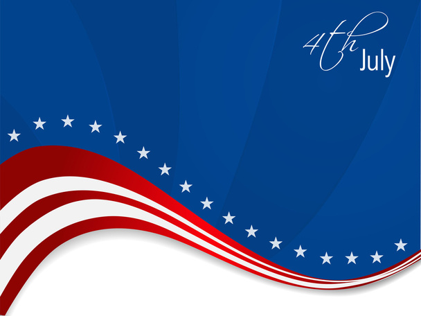 Vector illustration of American flag background. - Vektori, kuva