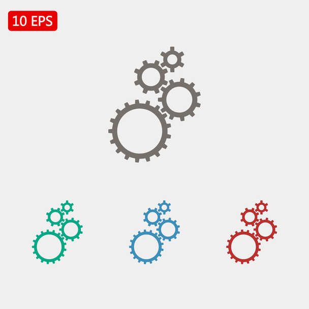 gears icon illustration - Vector, afbeelding