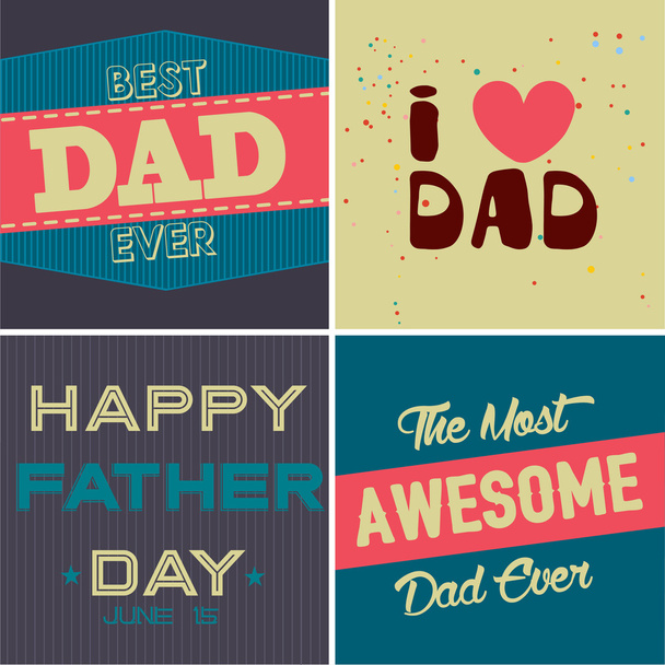 Happy Father's Day background - Vector, Image