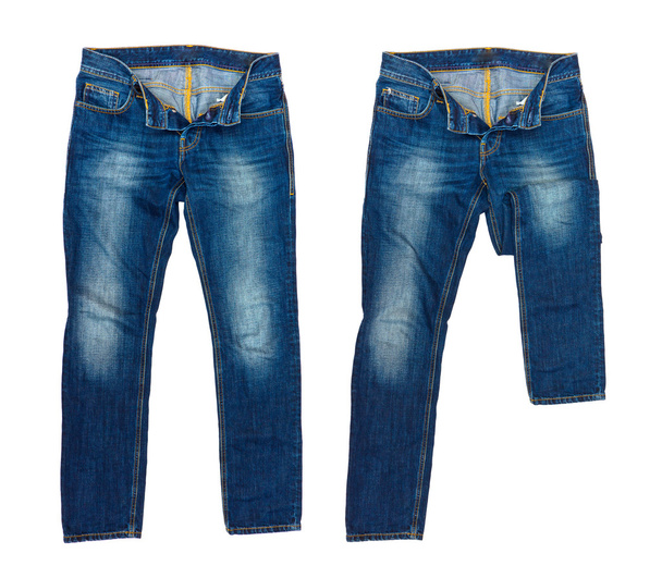 blauwe jeans - Foto, afbeelding