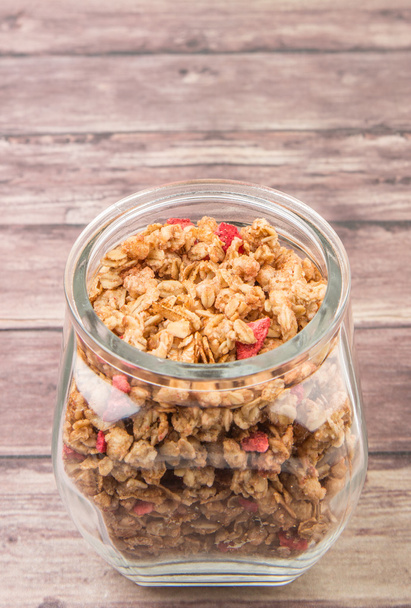 Сніданок Cereal в склі Jar
 - Фото, зображення