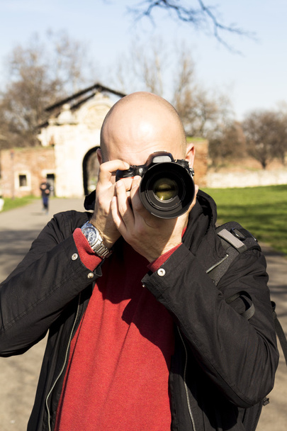 Photographer in the field - Foto, Imagen