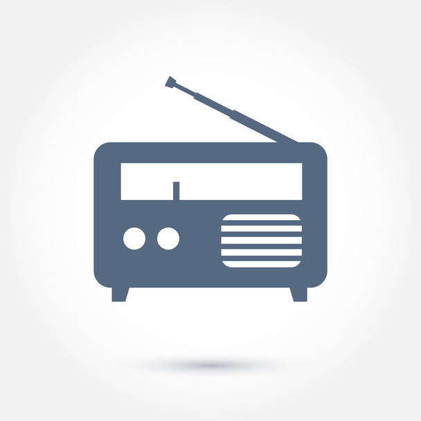 Blue radio icon - ベクター画像