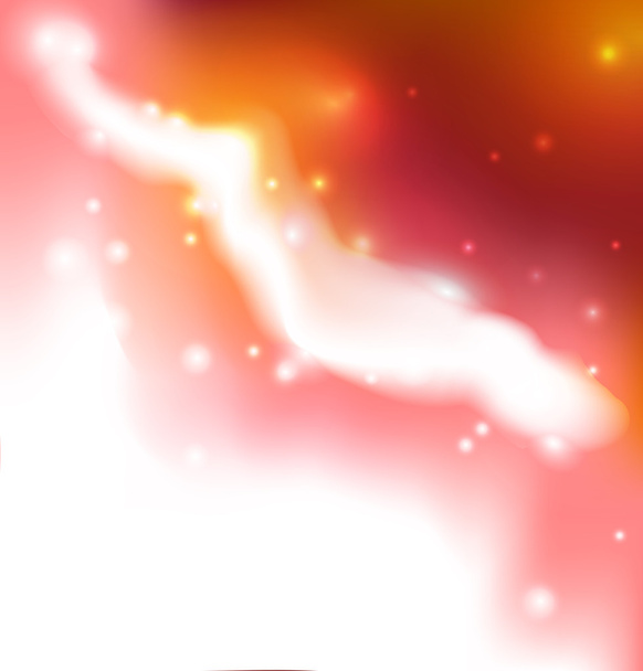 Helyet a háttér absztrakt: csillagok és a nebulas. Piros - Vektor, kép