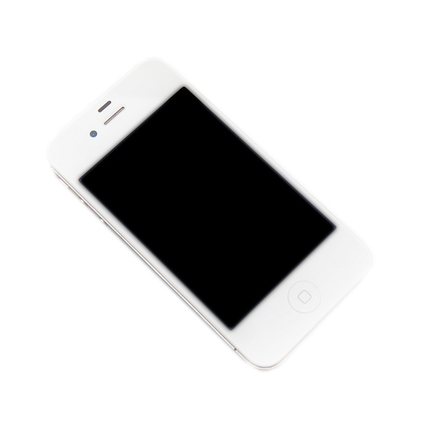 Apple iPhone white isolated on the white background - Foto, Imagem
