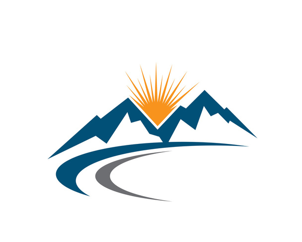 山のロゴのテンプレート - ベクター画像