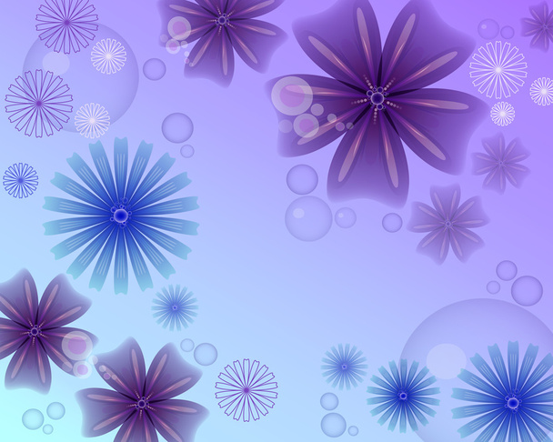 Beauty vector background with flowers - Вектор, зображення