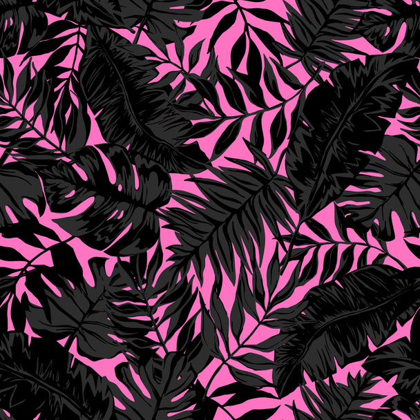 vector seamless beautiful graphical artistic tropical pattern - Вектор, зображення