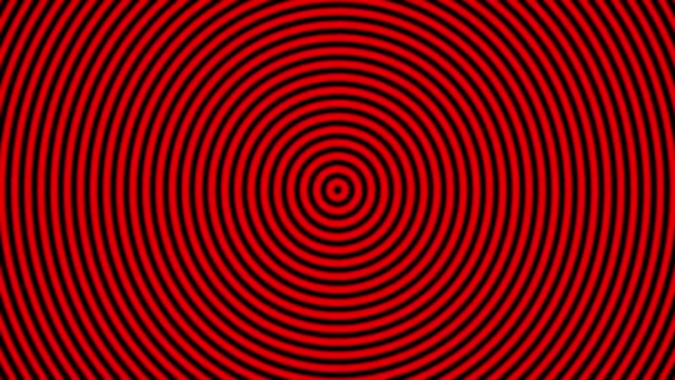 Abstract groeiende lijnen in het rood op zwart - Video