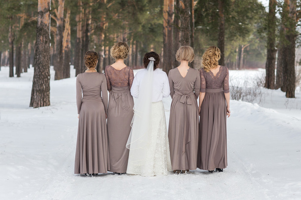 the bride with her friends. - Fotó, kép