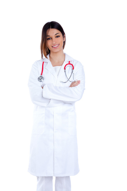Asian indian confidence woman doctor smiling - Foto, Imagen
