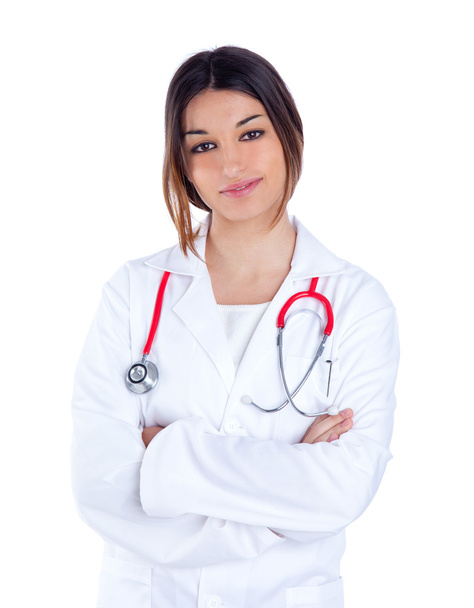 Asian indian confidence woman doctor smiling - Photo, image