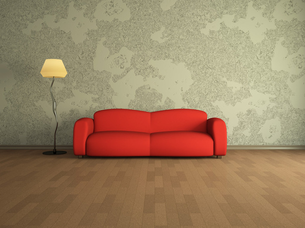 Red sofa - Foto, Bild