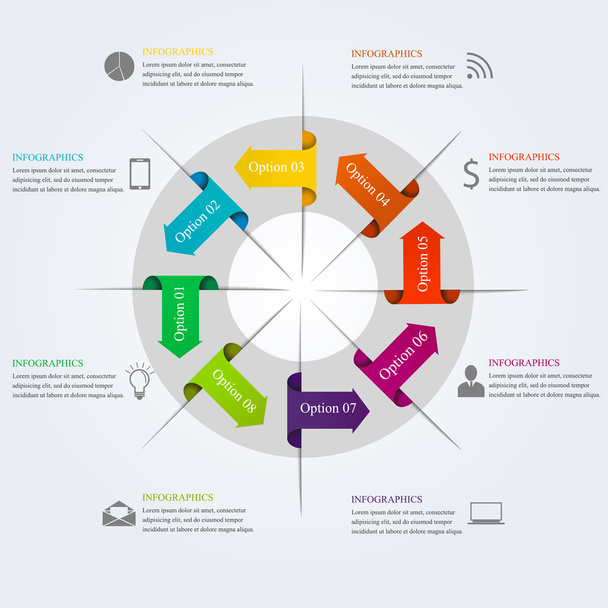 Business infographic template - Vektor, Bild