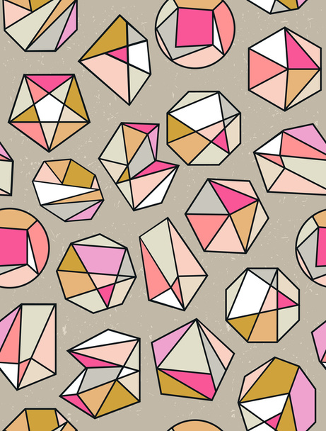 Polygon style seamless pattern - Vektor, obrázek