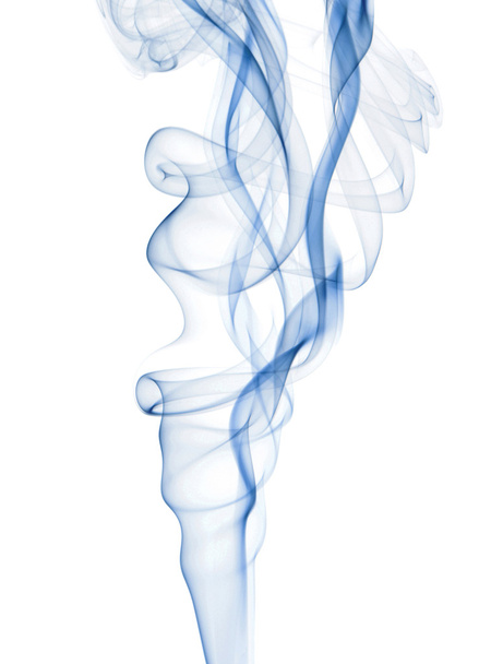 fumée s'élevant bleue - Photo, image