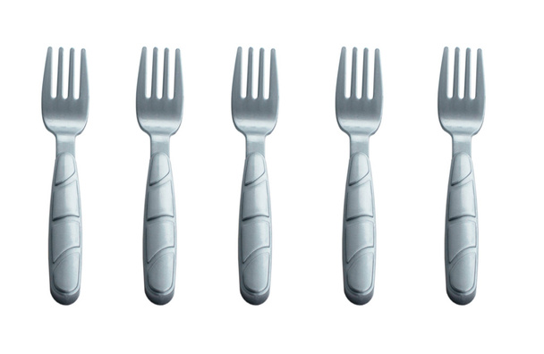 Kinder plastic vorken  - Foto, afbeelding