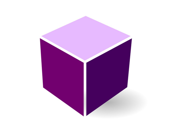 Vector 3D cube - Вектор,изображение