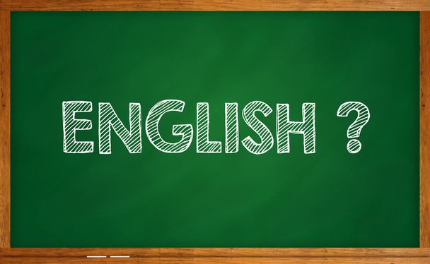 Studium jazyků - angličtina, napsané na tabuli - Fotografie, Obrázek