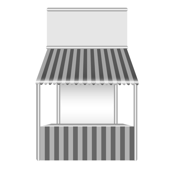 Detaillierte Vektorillustration eines Stalls. - Vektor, Bild