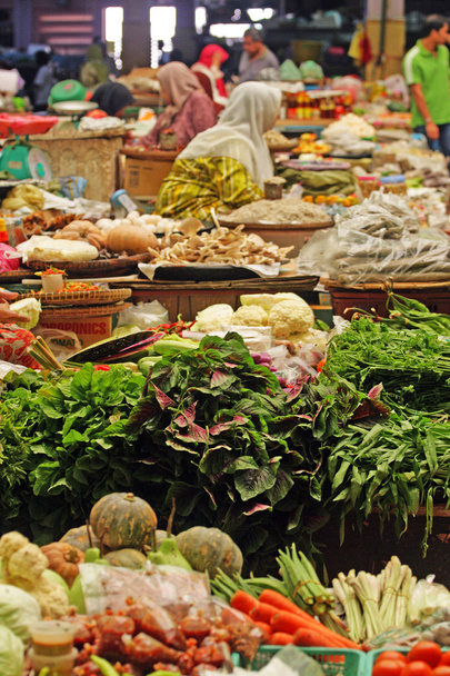 pasar siti khadijah (kota bharu zentraler Markt), kelantan, malaysia - Foto, Bild
