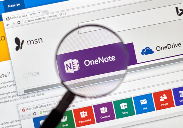 Microsoft One Note en línea
. - Foto, imagen