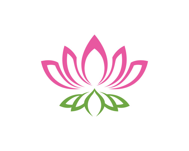Lótusz virág logo - Vektor, kép