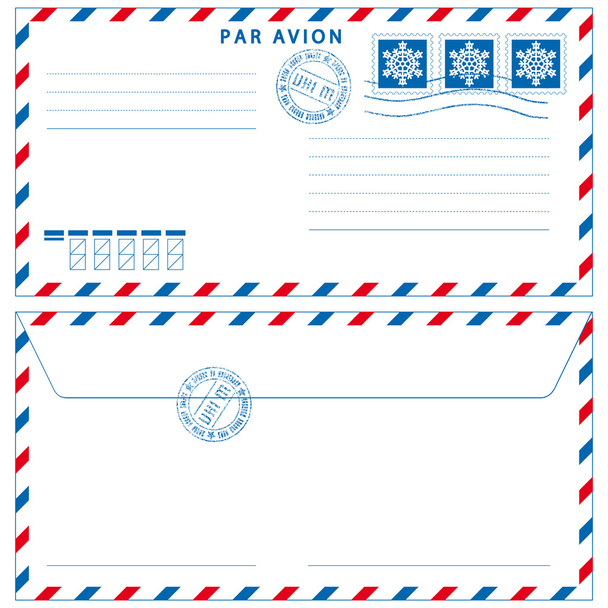 Airmail envelope - Vector, Imagen