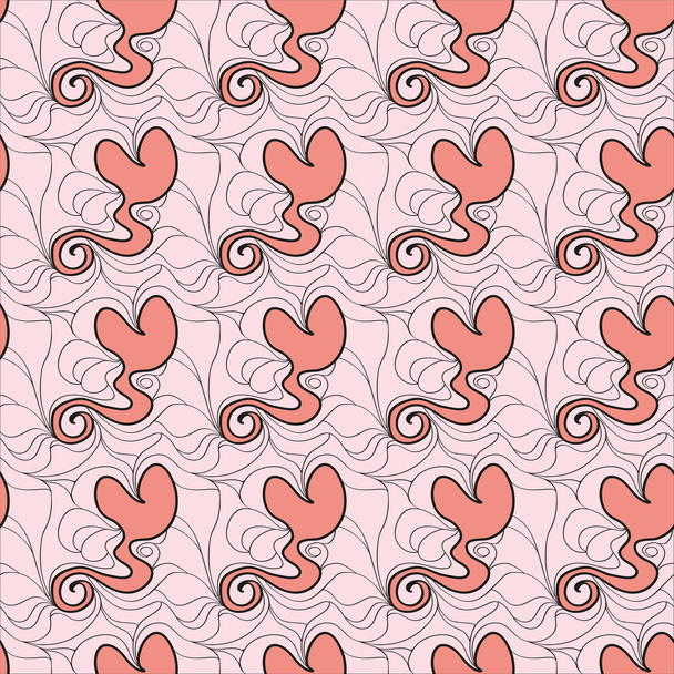 Seamless pattern Love - Vetor, Imagem