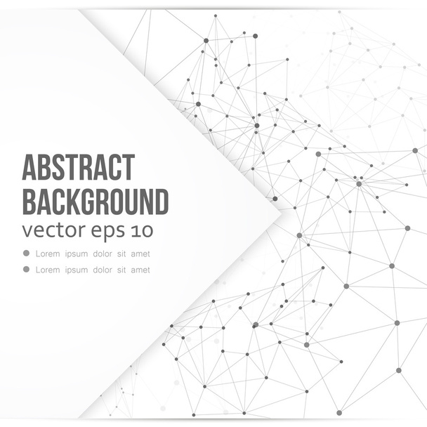 Vector network background abstract polygon - Wektor, obraz