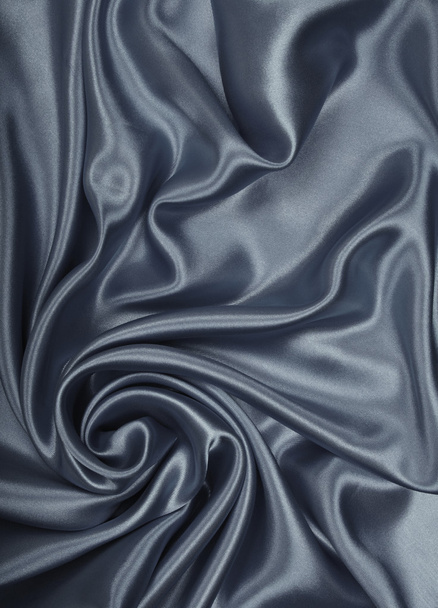 Smooth elegant grey silk or satin as background  - Фото, зображення