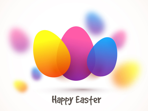 Colorful Eggs for Happy Easter celebration. - Vector, Image