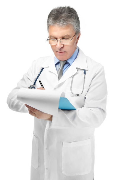 Doctor with stethoscope on background - Photo, Image