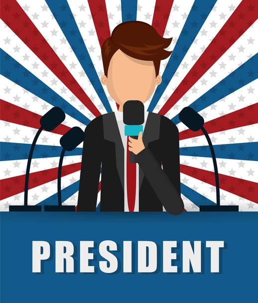 Presidents icon design - Vector, Image