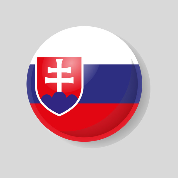 Bandeira da Eslováquia. A Europa
. - Vetor, Imagem