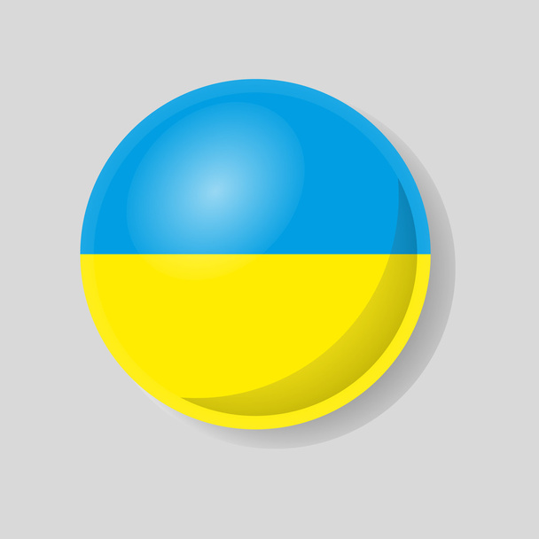 ウクライナの旗。ヨーロッパ. - ベクター画像