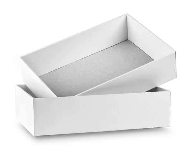 weiße Schachtel mit Deckel - Foto, Bild