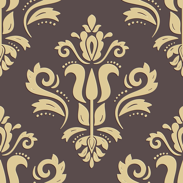 Seamless Vector Wallpaper in the Style of Baroque - Vetor, Imagem