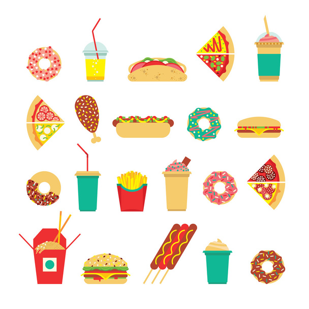 Fast-food sim 3 - Vetor, Imagem
