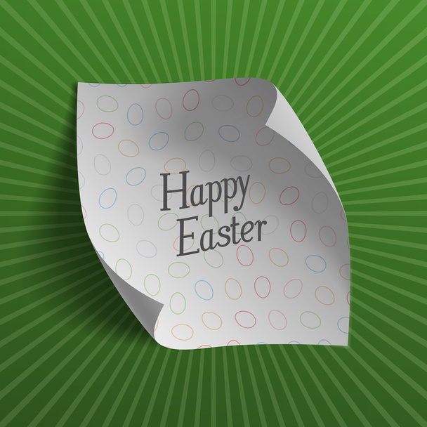 Easter realistic greeting Card Template with Text - Vector, Image
